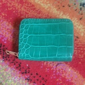a new day Green Crocodile Embossed Wallet